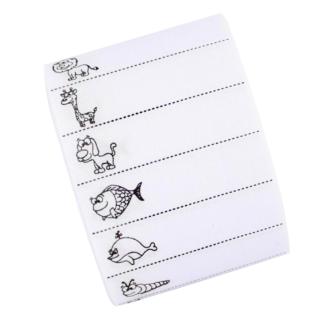 100Pcs Animals Pattern Sew On Name Tag Clothing Label For Garment