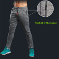 BARBOK Running Pants Stripe Men Professional Sports Leggings Gym Fitness Yoga Pants Zipper Leg Soccer Football Training Pants