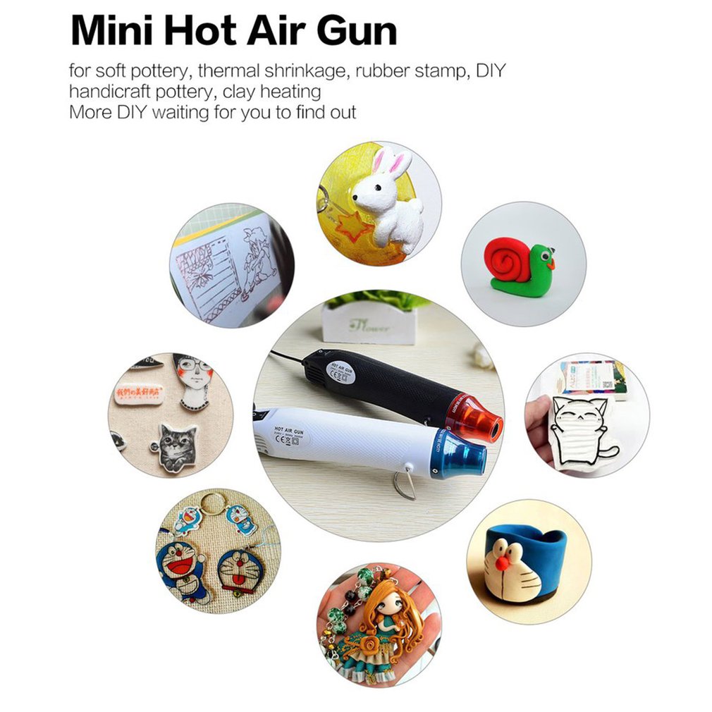Mini Hot Air Gun, Thermostat Heat Gun, Hot Air Blower, Thermal Power Tool, Soldering Gun, Heat Air Gun, Soft Pottery DIY Tool