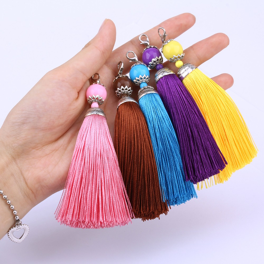 5pcs/ Lot Silk Tassel DIY jewelry accessories Handmade accessories parts jewelry findings Tassel 20 Different colors