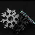 18 In 1 Snowflake Snow Wrench Tool Spanner Hex Wrench Multifunction Camping Outdoor Survive Tools Bottle Opener Screwdriver