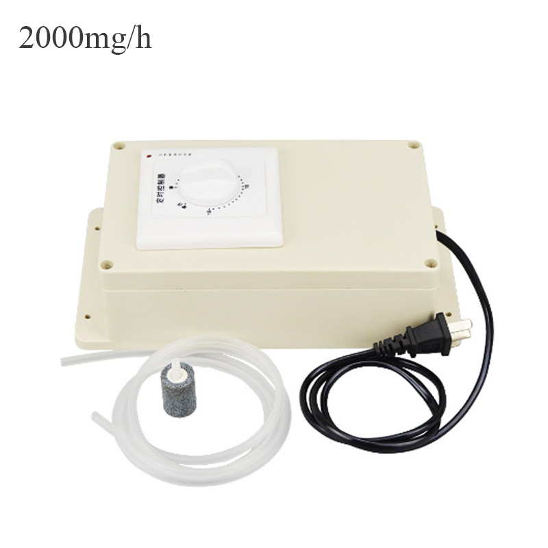 High Quality 2000 mg/h Ozone Generator Ozonizer O3 Air Purifiers Vegetable Meat Fresh Oil Purify Water Air 220V