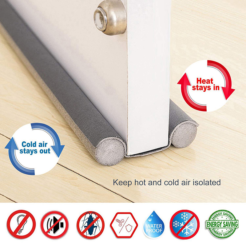 93*10 Cm Under Door Draft Guard Stopper Soundproof Seal Strip Reduce Noise Dust Door Bottom Sealing Weather Strip Tape Durable