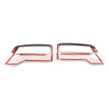 Exterior Chrome Tail Throat Decor Frame For Peugeot 3008 5008 4008 Exhaust Muffler End Pipe Covers Stickers Auto Accessories