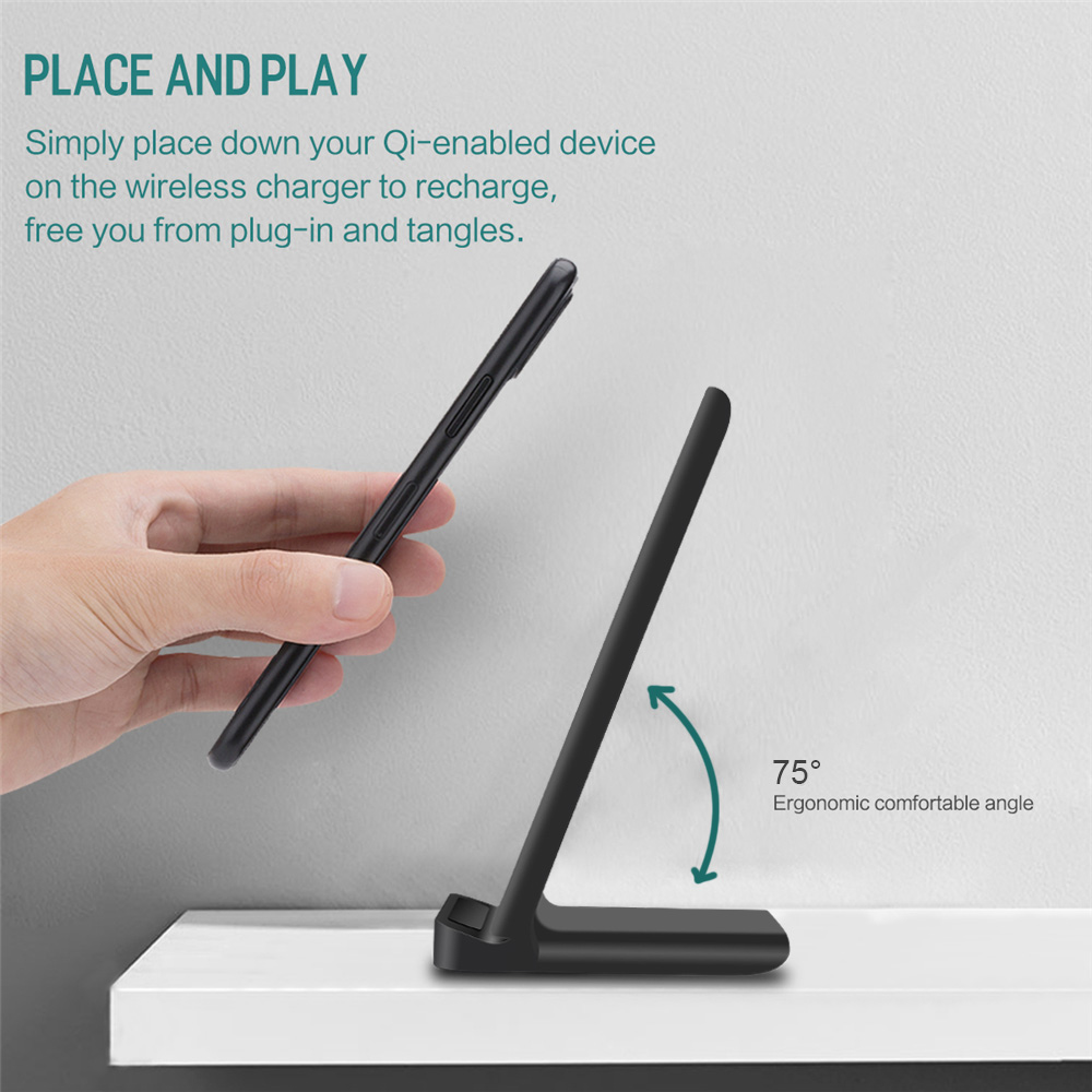 15W Quick Charge Qi Wireless Charger For iPhone 11 XS Max XR X 8 For Samsung S20 S10 S9 S8 Wireless Charging Stand Dock Station