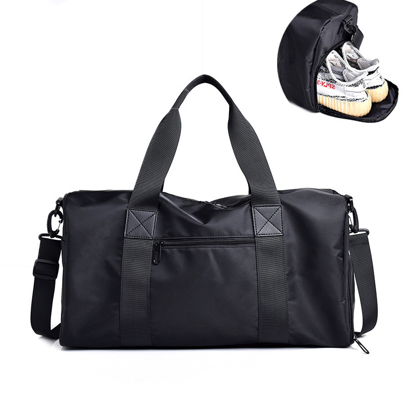 Black Gym Bag Men Sport Fitness Bag Men Gym Sports Training Bag Women Outdoor Travel Handbags Women yoga Shoulder Sac
