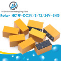 HK19F-DC5V-SHG HK19F-DC12V-SHG HK19F-DC24V-SHG HK19F-DC3V-SHG Coil DPDT 8 Pin 2NO 2NC Mini Power Relays PCB Type
