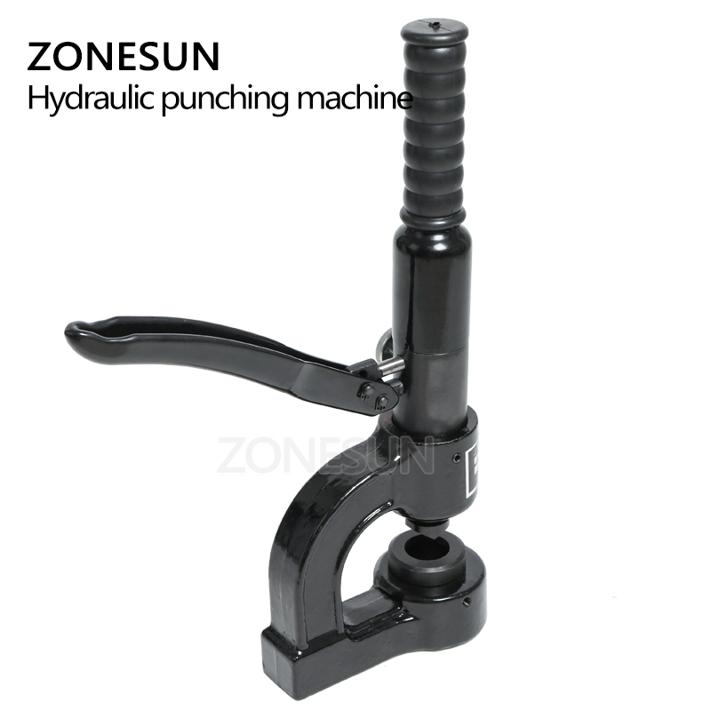 ZONESUN Portable Hydraulic punching machine punch round hole for steel metal 25mm round hole digger opener perforator punch tool