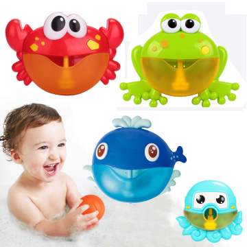 Breath In The Free Air Toad Crabs Bath Toy Baby Bubble Manufacturer Swimming Bath Machine Soap Toys For Children