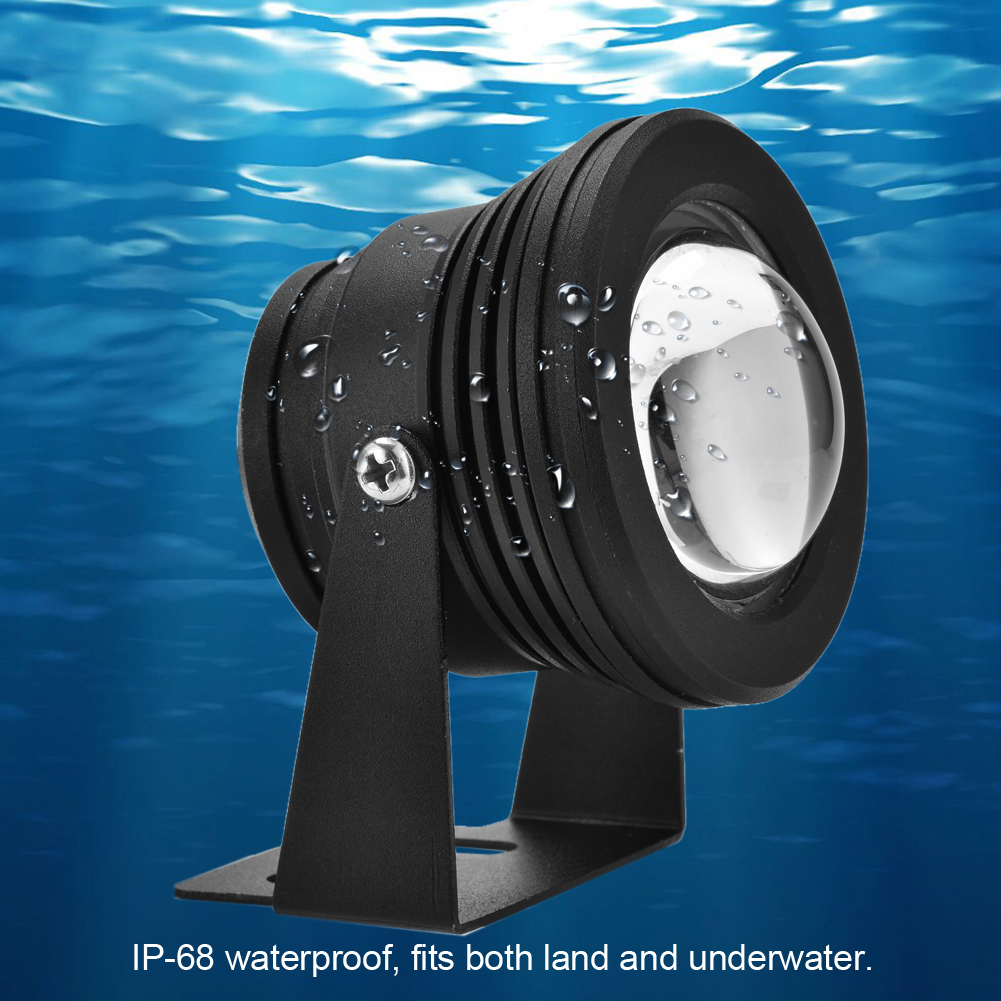 LED Underwater Lamp IP65 AC12V 10W RGB Diving Fountain Light Swimming Pool Pond Piscina Fish Tanks Aquarium Spotlight
