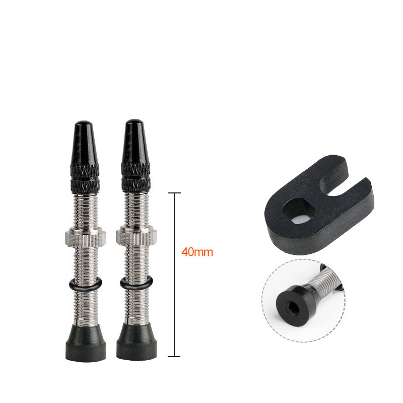 2Pcs Bicycle Valve Mountain Road Bike Presta Valve with Caps 40 60mm Cycling Parts Brass Core Alloy Tubeless Tire Valve