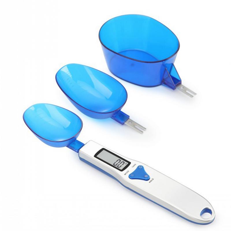 3PCS 500/0.1g Precise Digital Measuring Spoons Electronic Spoon Scale Kitchen Food LCD Display Volume Scale Measuring Tools