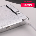 Jinxuan 20-piece rechargeable cigarette case lighter flip cover 20-piece cigarette case USB lighter windproof