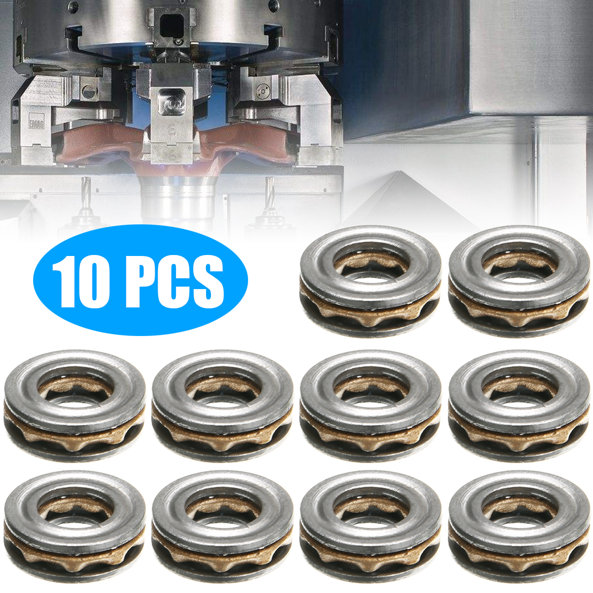 10Pcs High Precision Miniature Thrust Ball Bearings F8-16M Metal Axial Ball Bearing Set 8x16x5mm For Hardware Tool Parts