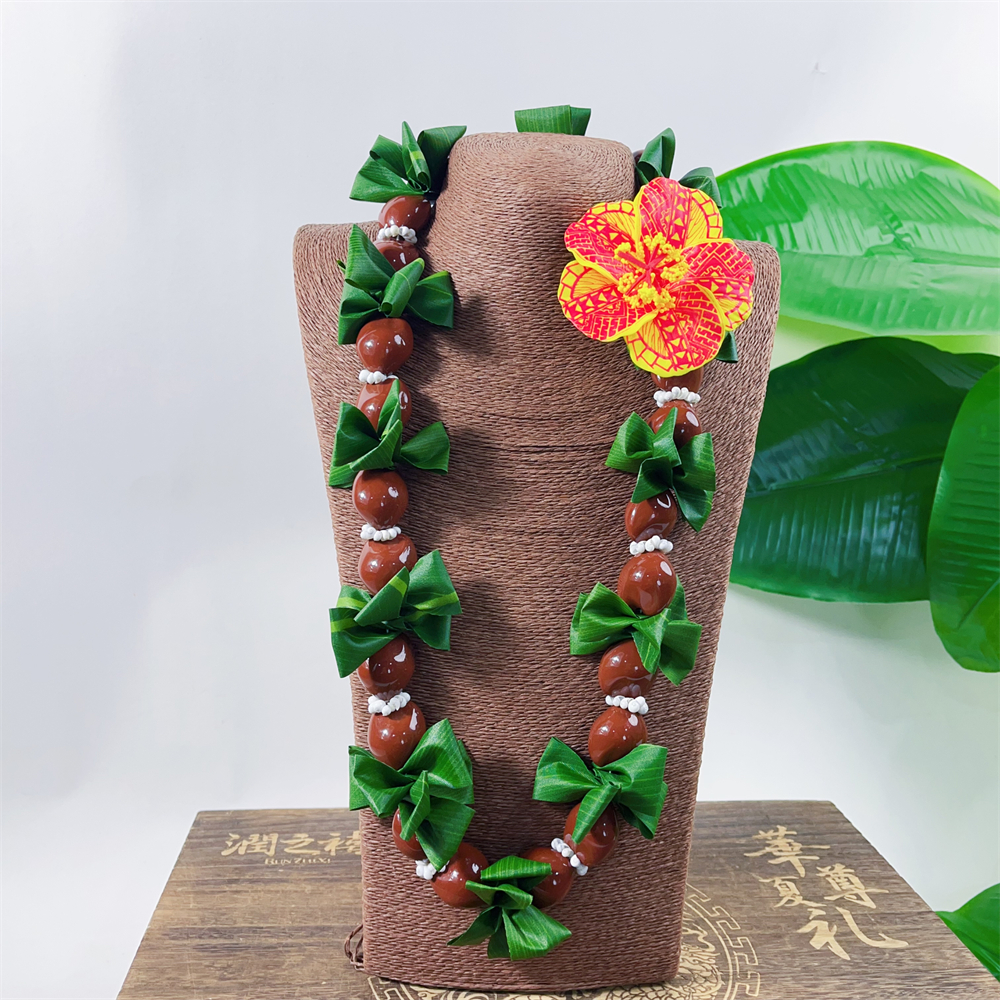 Kn Jn053 Kukui Nut Necklace