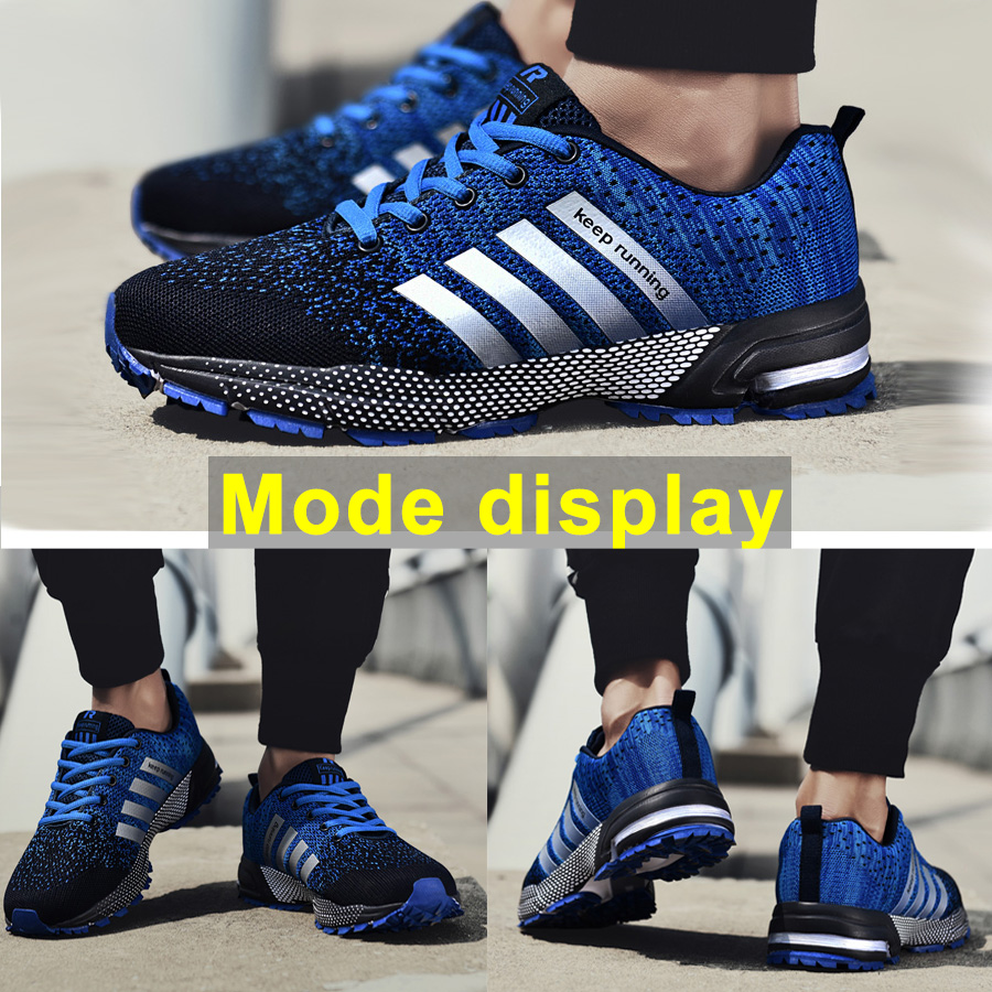 Men Shoes Size 35-46 Adult Men Sneakers Summer Breathable Krasovki Shoes Super Light Casual Shoes Male Tenis Masculino Sneakers