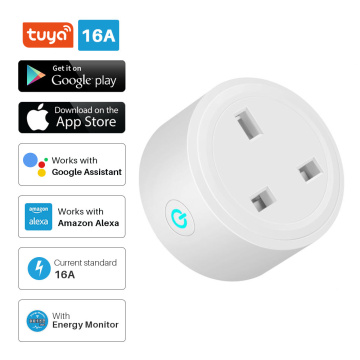 FROGBRO Smart Plug WiFi Socket UK 16A Power Monitor Timing Function Tuya SmartLife APP Control Works With Alexa Google Assistant