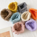 Winter Korean Cotton Knitted Baby Hat Lace Up Warm Autumn Kids Bonnet Girls Boys Cute Cap Children Outdoor Hats For 6-36 Months