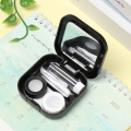Hot Sale Plastic Square Contact Lens Case Solid Color Mirror Cover Case Travel Container Holder Storage Soaking Box