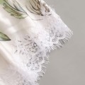 2020 Women Printing Floral Lace Sling Lingerie V-Neck Sleeveless Bodysuit Fashion Design Backless Pajamas Silk Satin Jumpsuit