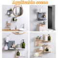 Wall-Mounted Storage Rack Plastic Free Perforated Hole Board Wall Bathroom Kitchen Storage Partition Rack Storage Rack