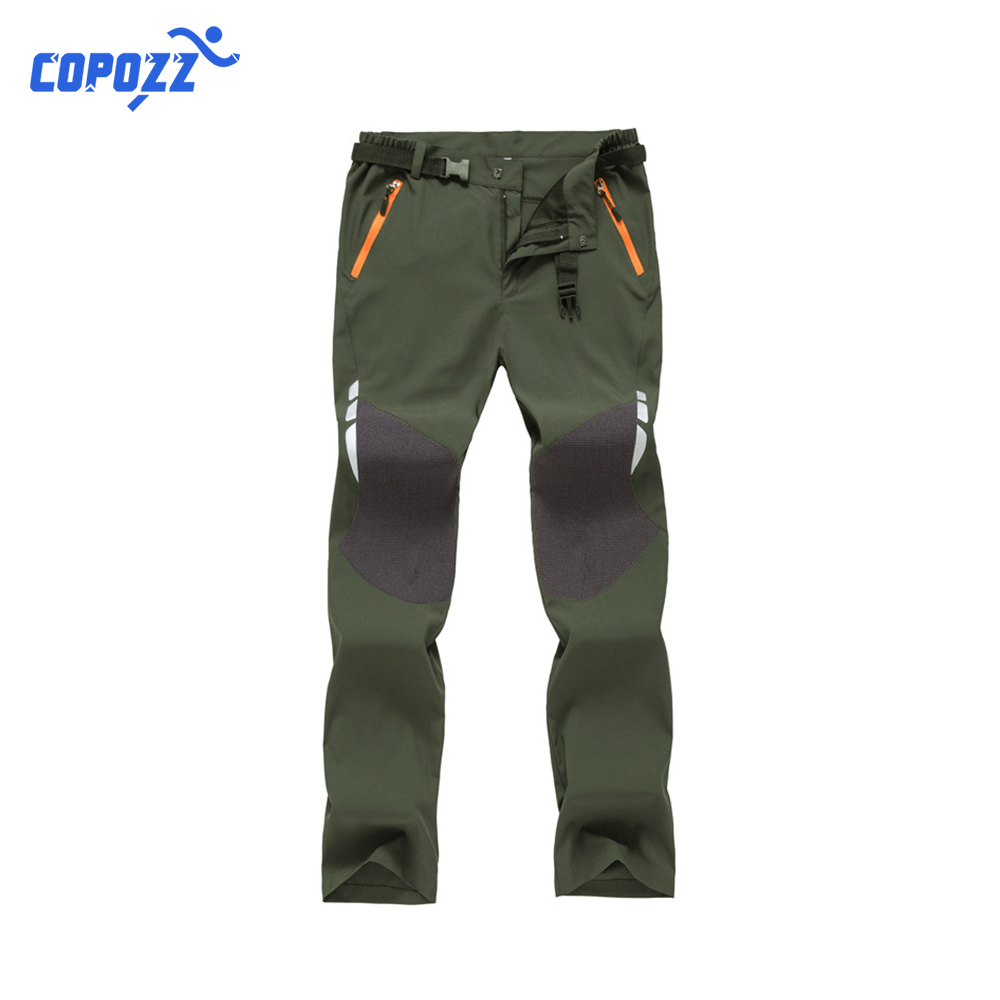 COPOZZ Men Women Outdoor Pants Hiking Trousers Quick Dry pants Climbing Camping Fishing Waterproof pants Plus Size spring autumn