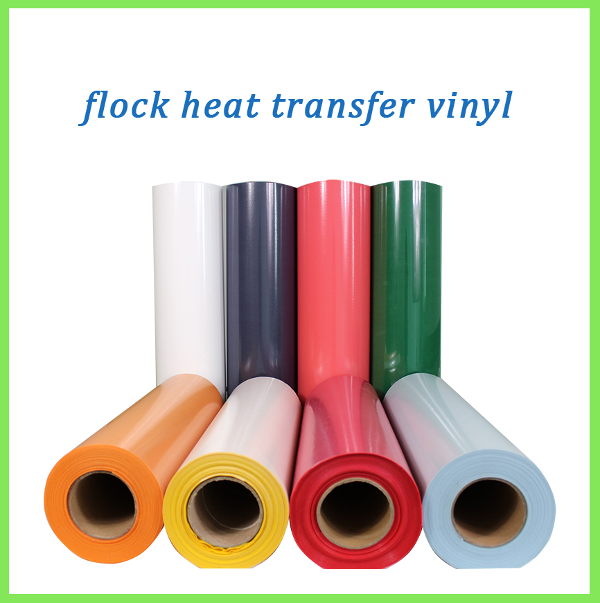 Free shipping 1 sheet 10"x20"/25cmx50cm Flock Heat Transfer Vinyl Flocking Heat Press Machine T-shirt Iron On HTV Printing