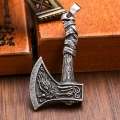 1pc Viking Odin's Raven Wolf Axe Pendant Necklace Men Women Drop Shipping