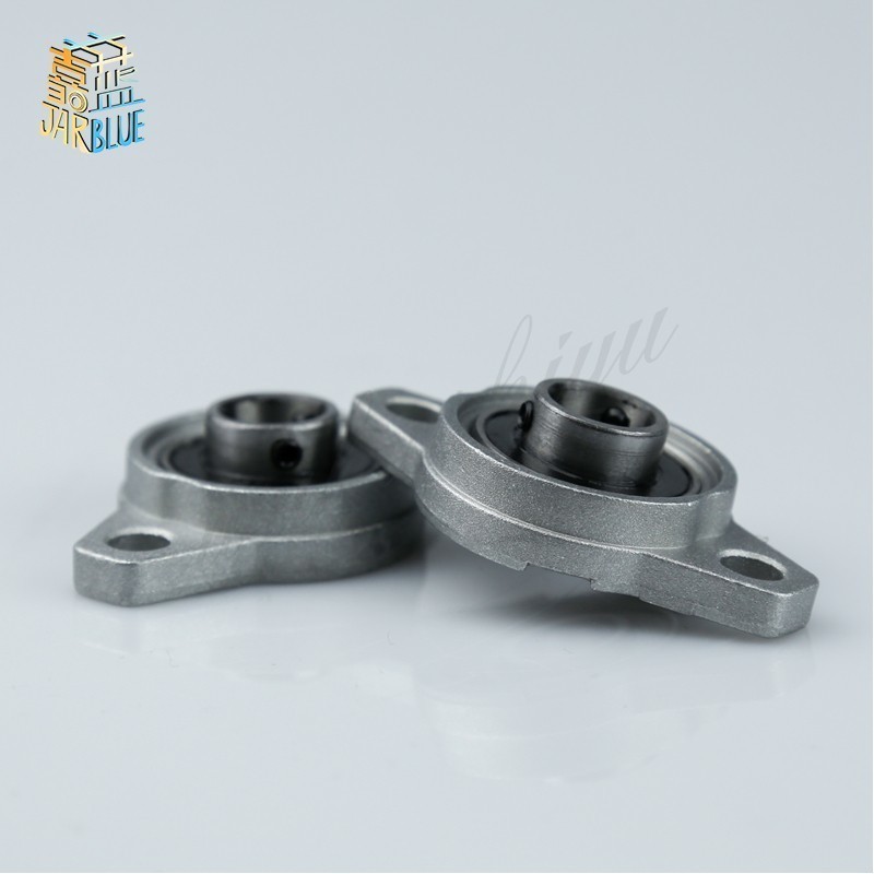 Free Shipping 2PCS 2X FL001 Zinc Alloy 12mm Bore Self Aligning Pillow Block Bearing Flange