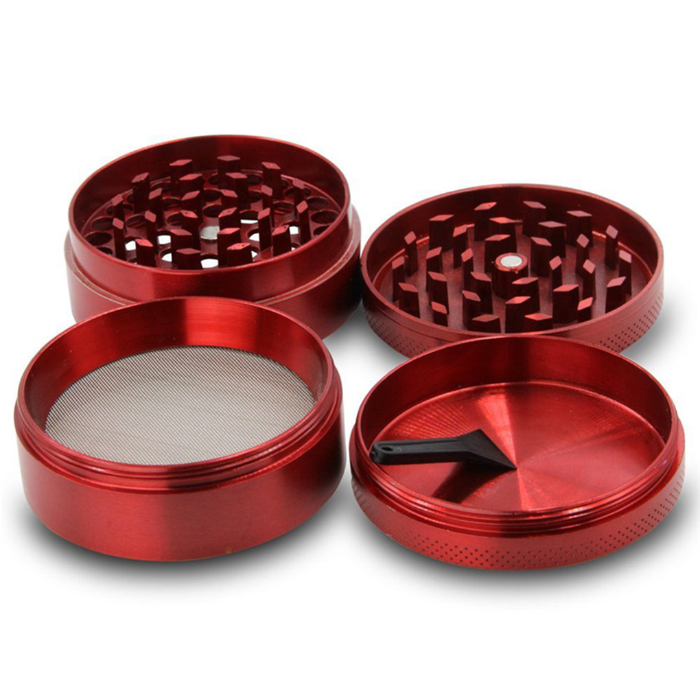 Zinc Alloy Metal Tobacco Grinder 4 Layer Manual Mini Handmade Herb Spice Grinder Smoke Tobacco Crusher