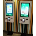 Restaurant Self Service shopping terminal payment kiosk with printer and 32 inch touch interactive digital signage