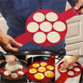 Reusable Silicone Egg Pancake Maker Kitchen Baking Non-stick Fried Egg Rings Mold Muffins Cooking Shaper