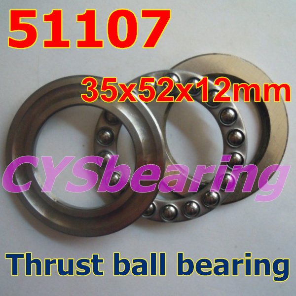 35X52X12 mm 51107 Plane Axial Thrust Ball Bearing 35*52*12mm For 35mm Shaft