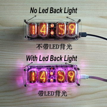 Nixie CLock Diy In12 In-12 Nixie Tube Pcba Kit Digital Clock Beautiful Gift,with or Without Tubes Choosable
