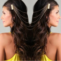 Fashion Hair Cuff Pin Clip 2 Combs Tassels Chains Headband Silver/Gold Wedding Accessories Hair Jewelry