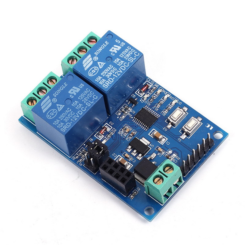 12V WIFI Relay Module ESP8266 IOT APP Remote Controller 2-Channel For Smart Home mobile Phone Automation Board Dual WiFi Module