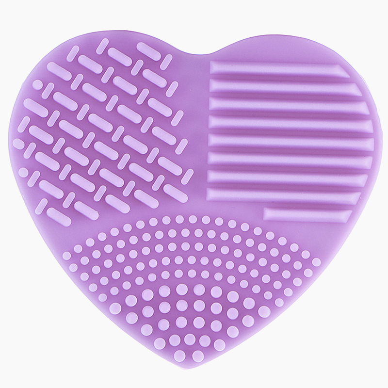 1 Piece Silicone Makeup Brush Cleaning Makeup Brushes Cleaner Heart Glove Cosmetic Brush Cleaning Mat Portable Washing Tools