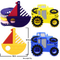 1Pcs Colorful Model Ship Car Teether Teething Infant Baby Chewable Chewing Toys Tractor Car Ship Shape Teether Teething