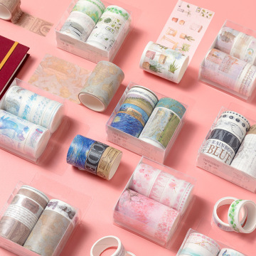 7 Pcs/pack Creative Unicorn Sakura Sea Washi Tape Adhesive Tape Diy Scrapbooking Sticker Label Craft Masking Tape