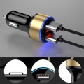 3.1A 5V Dual USB Car Charger With LED Display Mobile Phone USB Charger for Xiaomi Samsung S8 iPhone X 8 Plus Tablet Car-Charger