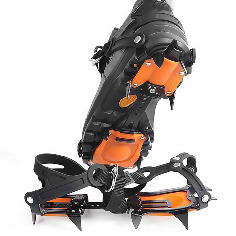 10 Teeth Adjustable Non-Slip Mountain Road Crampons Shoes Climbing Gear Equipment For Ice Snow Men Women