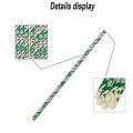 25pcs Disposable Christmas Design Drinking Straws Biodegradable Paper Straws For Holiday Wedding Birthday Party Supplies