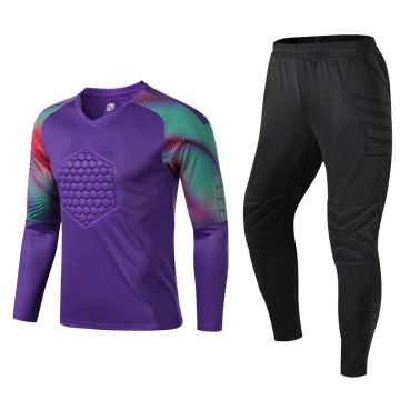 2020 New arrival football jerseys Goalkeeper Shirt Long sleeve Pants soccer wear goalkeeper Training Uniform Suit Protection Kit