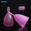 2pcs Feminine Hygiene Products Vagina Care / Lady Menstrual Cup / Alternative Tampons Medical Silicone Cups D1035