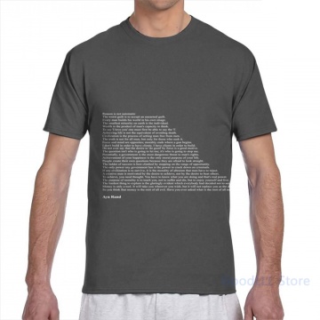 Ayn Rand Quotes men T-Shirt women all over print fashion girl t shirt boy tops tees Short Sleeve tshirts