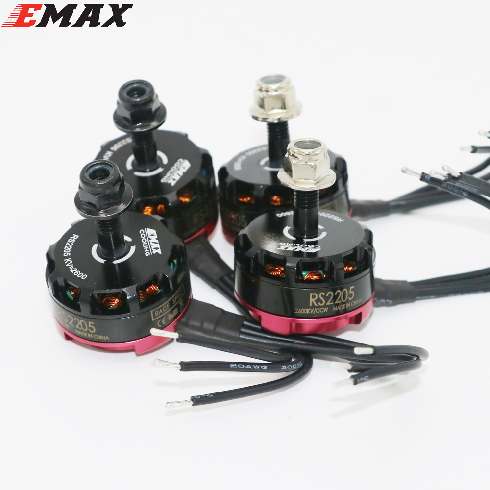 4set/lot EMAX RS2205 2300 / 2600KV Dubai Grand Prix special motor 3-4S for DIY mini drone QAVR250 quadcopter 2CW 2CCW