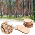 10pcs 4-5cm Unfinished Natural Round Wood Slices Predrilled Tree Bark Log Discs for Crafts Home Wedding Christmas Decoration