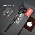 7〞 Professional Hairdressing scissors/Shears,7 inch Laser wire Cutting scissors Fine serrated blade Non-slip design!