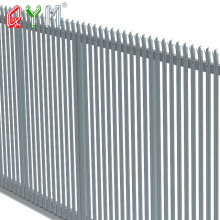 Steel Residential Security Palisade Fence Panel Curved