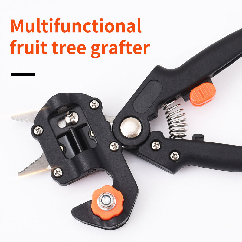 Multifunctional Fruit Tree Grafter Graft scissors 3kinds of blades Garden Grafting Tool Pruner Kit Branch Cutter